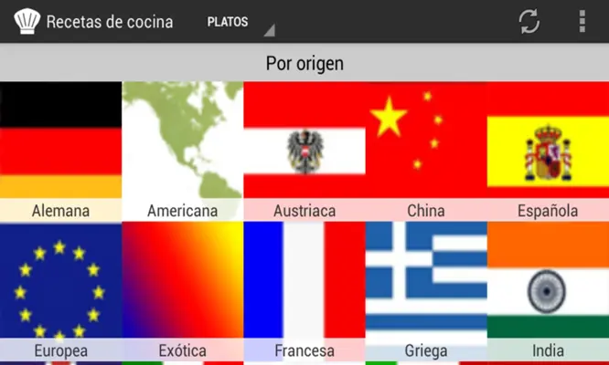 Recetas de cocina android App screenshot 2
